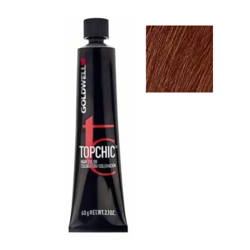 Стойкая профессиональная краска для волос - Goldwell Topchic Hair Color Coloration 7PK (Жемчужно-медный)